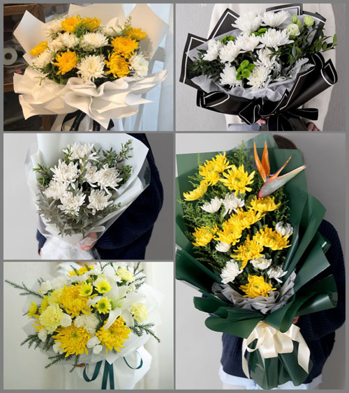 湖北孝感市安陆市南城街道万庙村白事花束代送